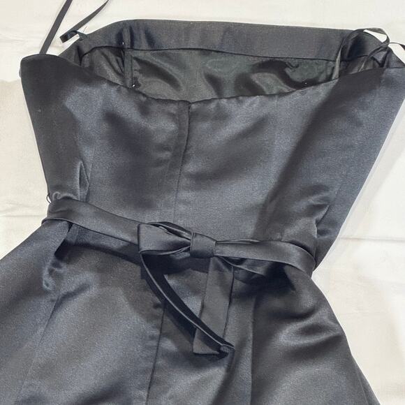 BCBG MaxAzria Black Strapless A-line Dress Size 8 - Picture 5 of 8